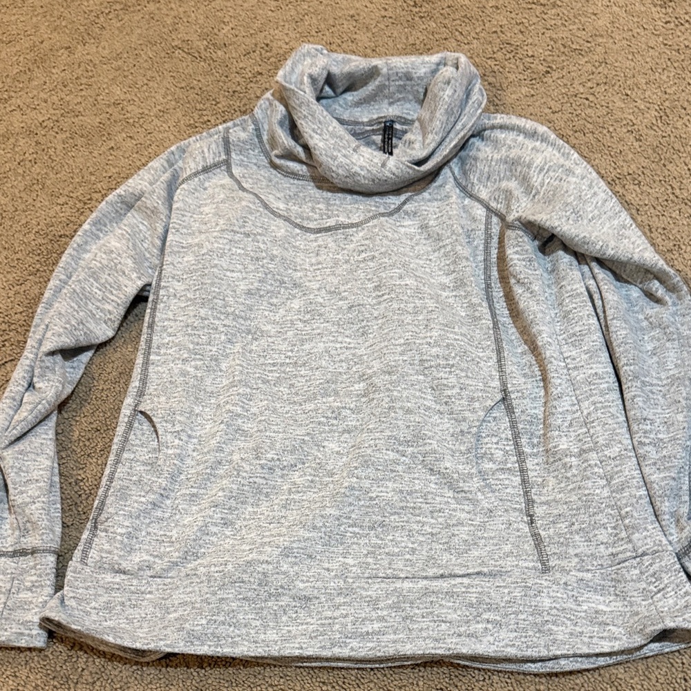 Kuhl Light Gray Cowl Neck Sweater